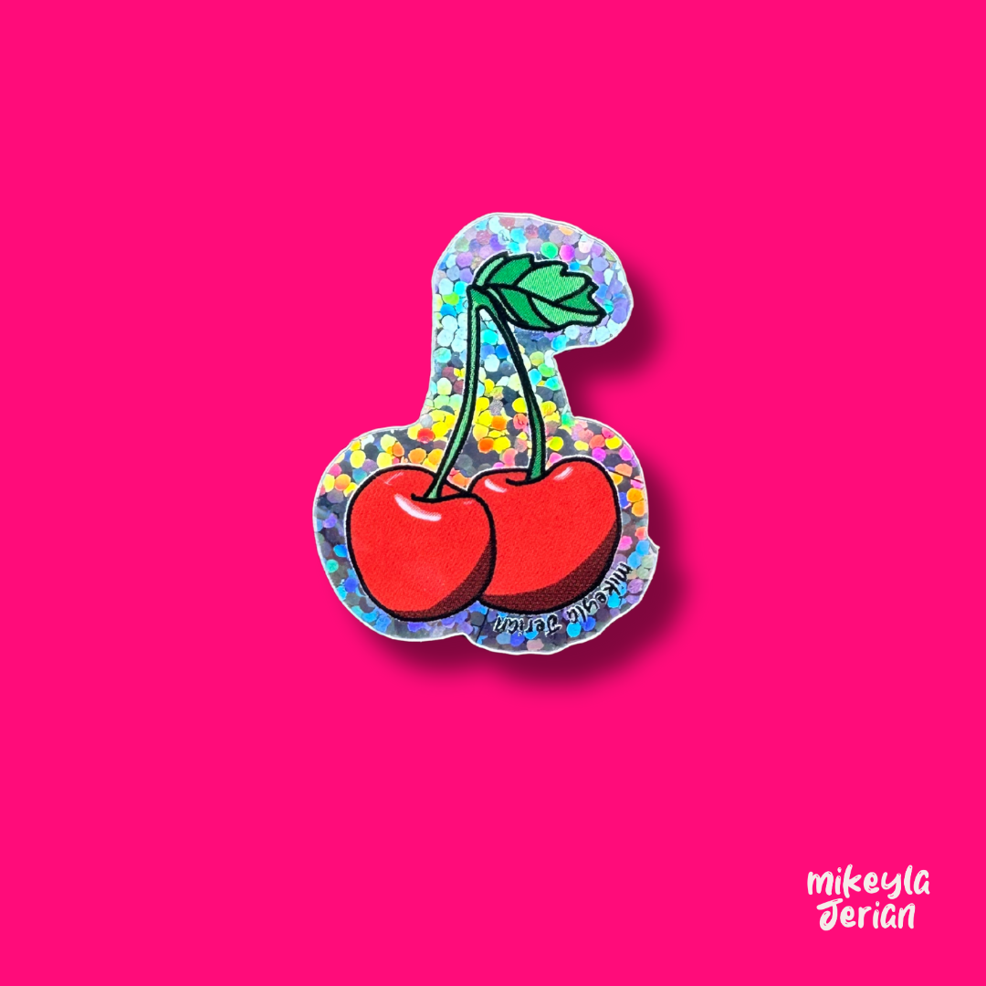 Cherry - MiNi Glitter Sticker