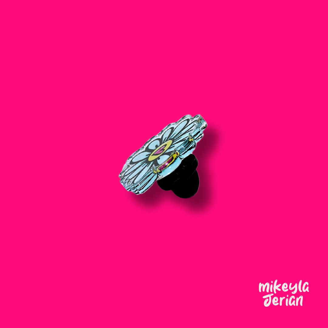 Flor Corazón - Acrylic Pin