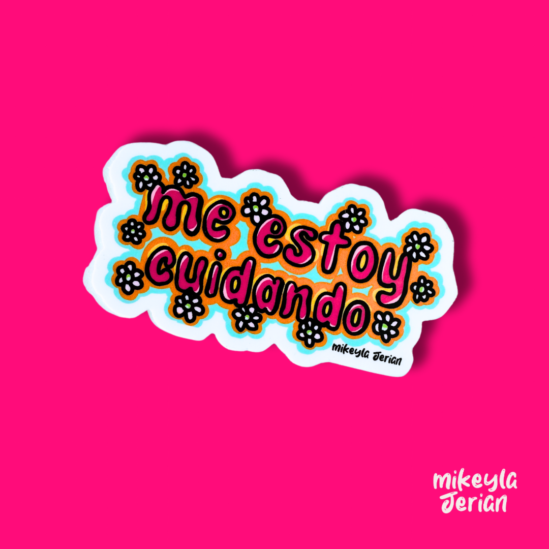 Me Estoy Cuidando - Premium Sticker