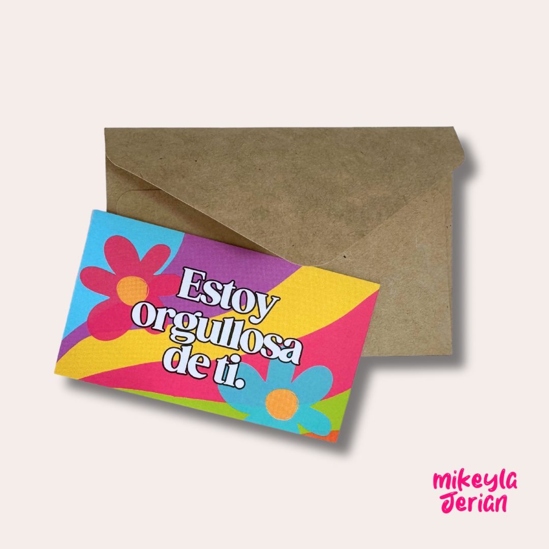 Estoy Orgullosa de Ti - Mini Postcard
