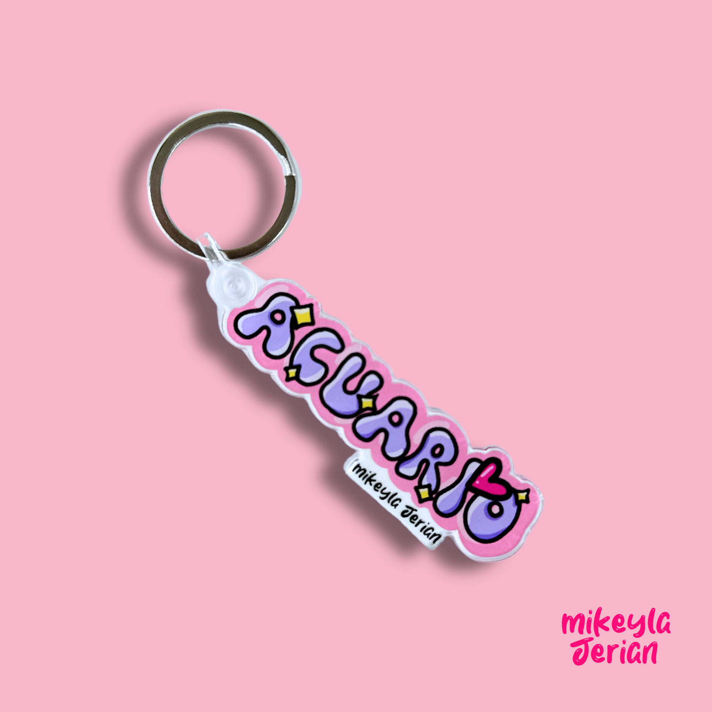 Acuario Zodiaco -Keychain