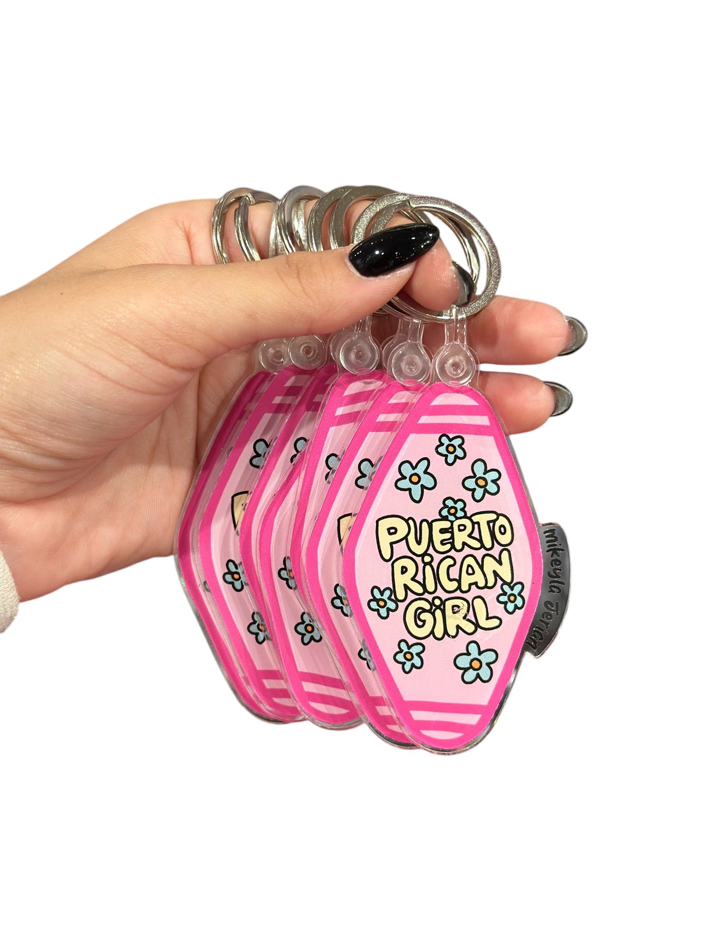 Puerto Rican Girl -Keychain