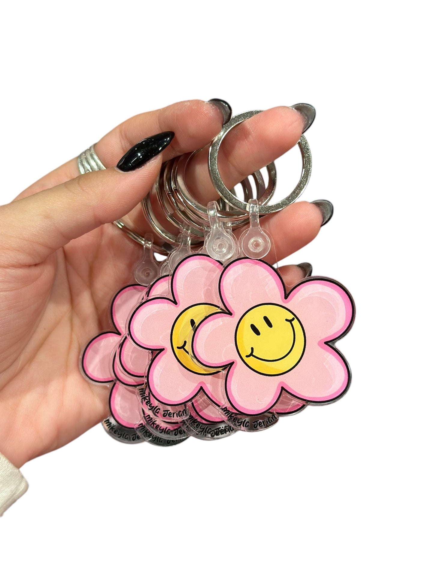 Flor Smiley- Keychain