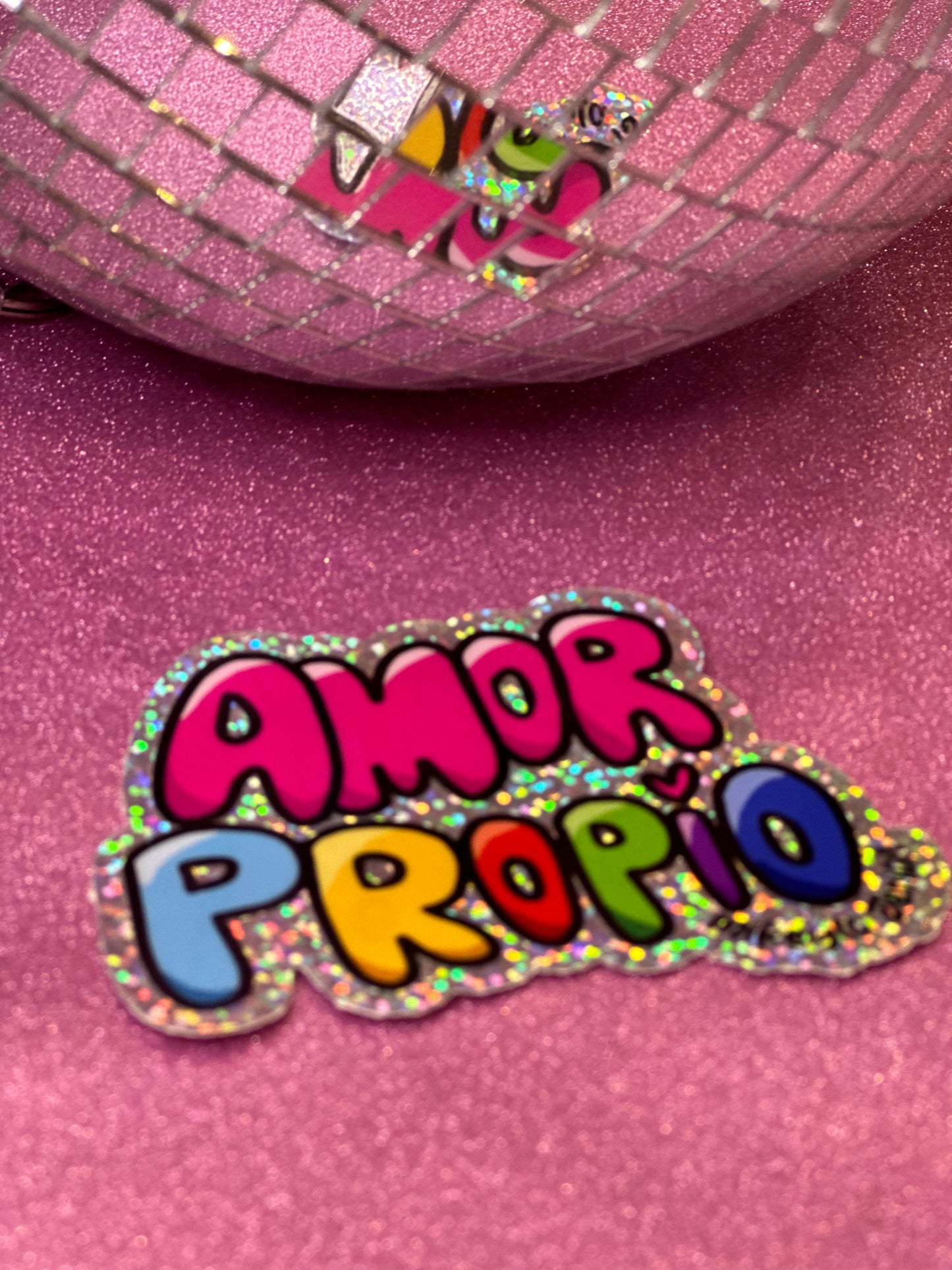 Amor Propio Glitter Sticker