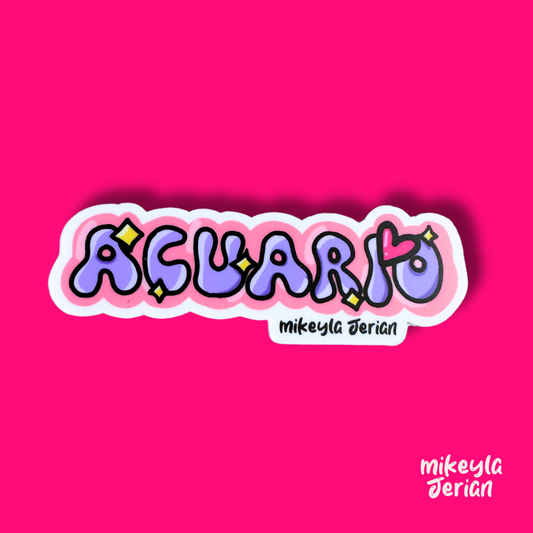 Acuario Zodiaco - Premium Sticker