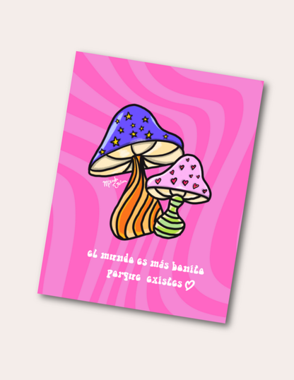 El Mundo es Más Bonito- Postcard