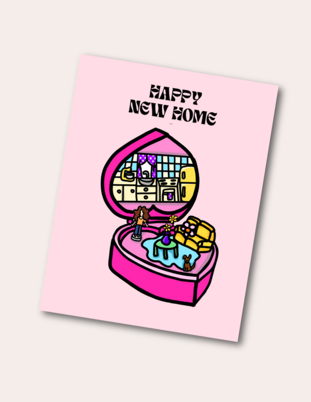 Happy home - Postcard