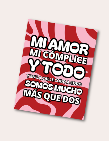 Mi amor mi complice y todo - Postcard