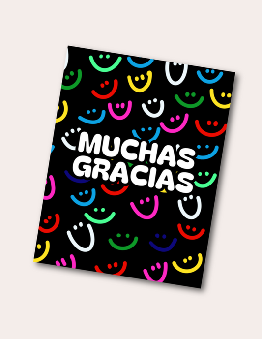 Muchas gracias - Postcard