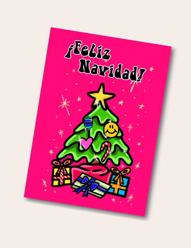 Feliz Navidad Arbolito - Postcard