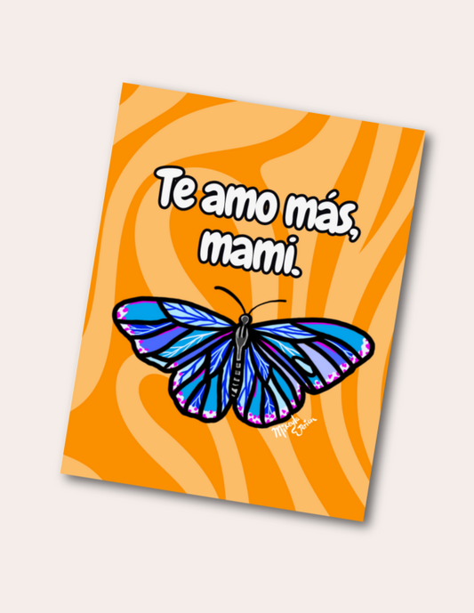 Te amo más mami- Postcard