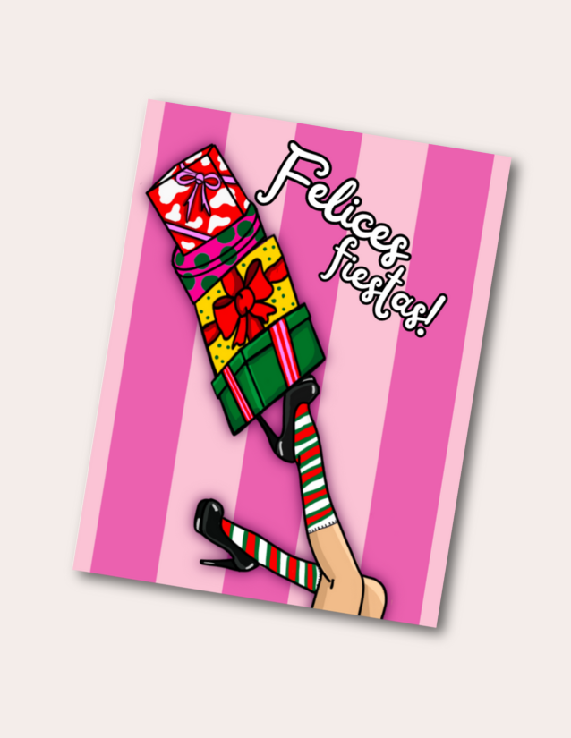 Felices Fiestas Sassy - Postcard