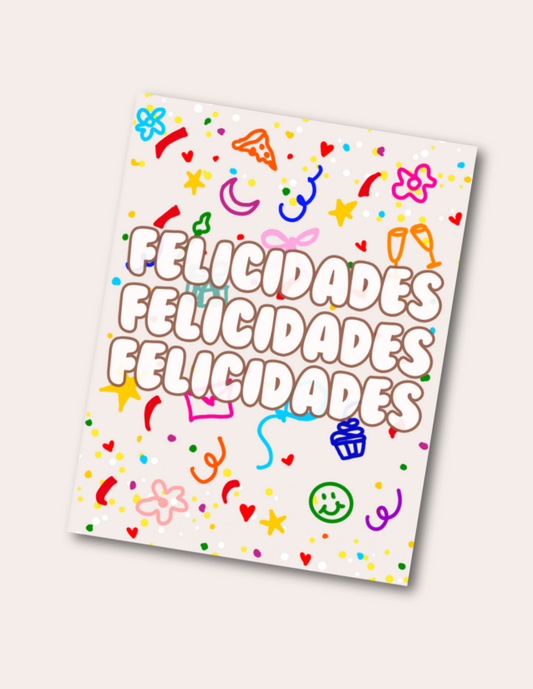 Felicidades x3 - Postcard
