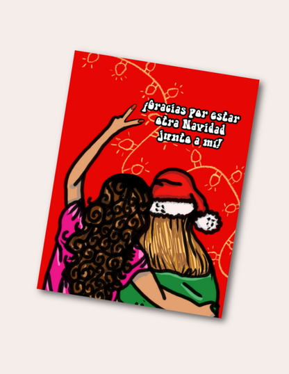 Navidad con Mi Amigui- Postcard