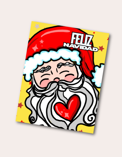 Santa Clo Feliz Navidad - Postcard