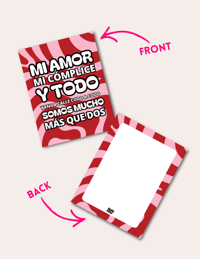 Mi amor mi complice y todo - Postcard