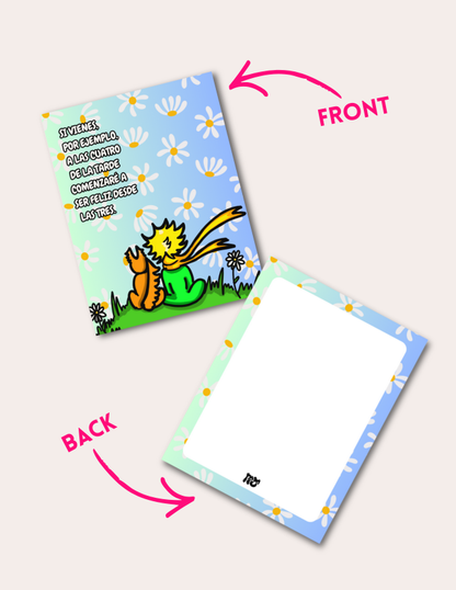 Principito y el Zorro - Postcard