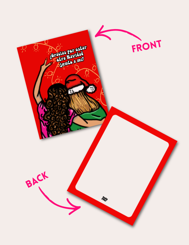 Navidad con Mi Amigui- Postcard