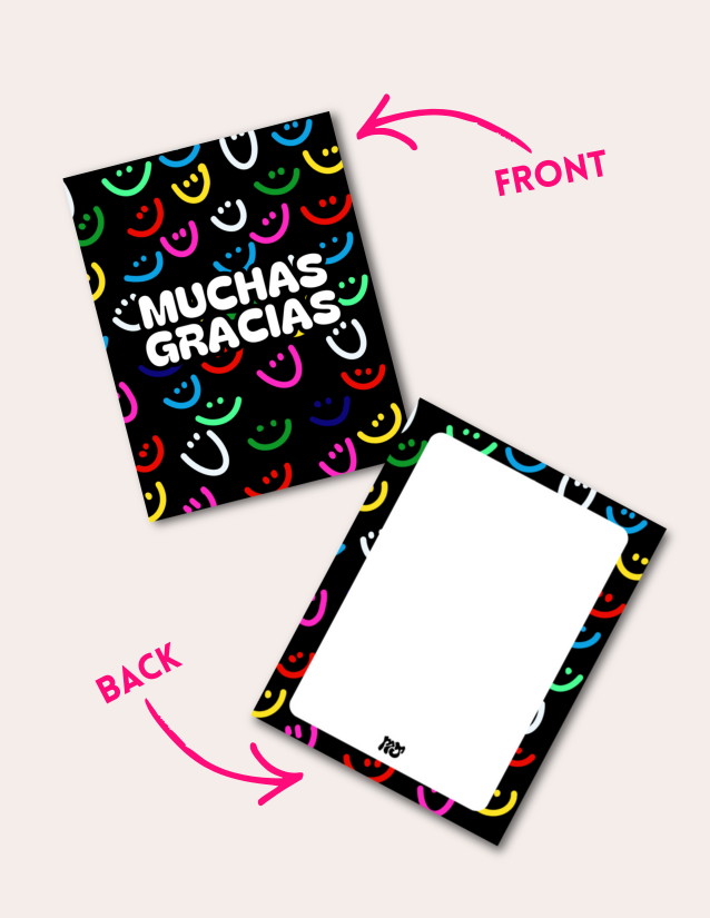 Muchas gracias - Postcard