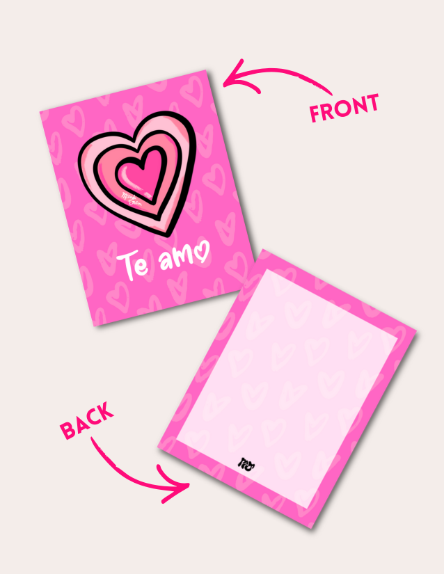 Te amo Corazón- Postcard